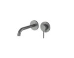 Cobra Tigris Basin Mixer Wall Type 1/2 FI Brushed Gun Grey
