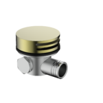 Cobra Bathfiller/Overflow+ Non Return Valve Round 70mm Brushed Gold