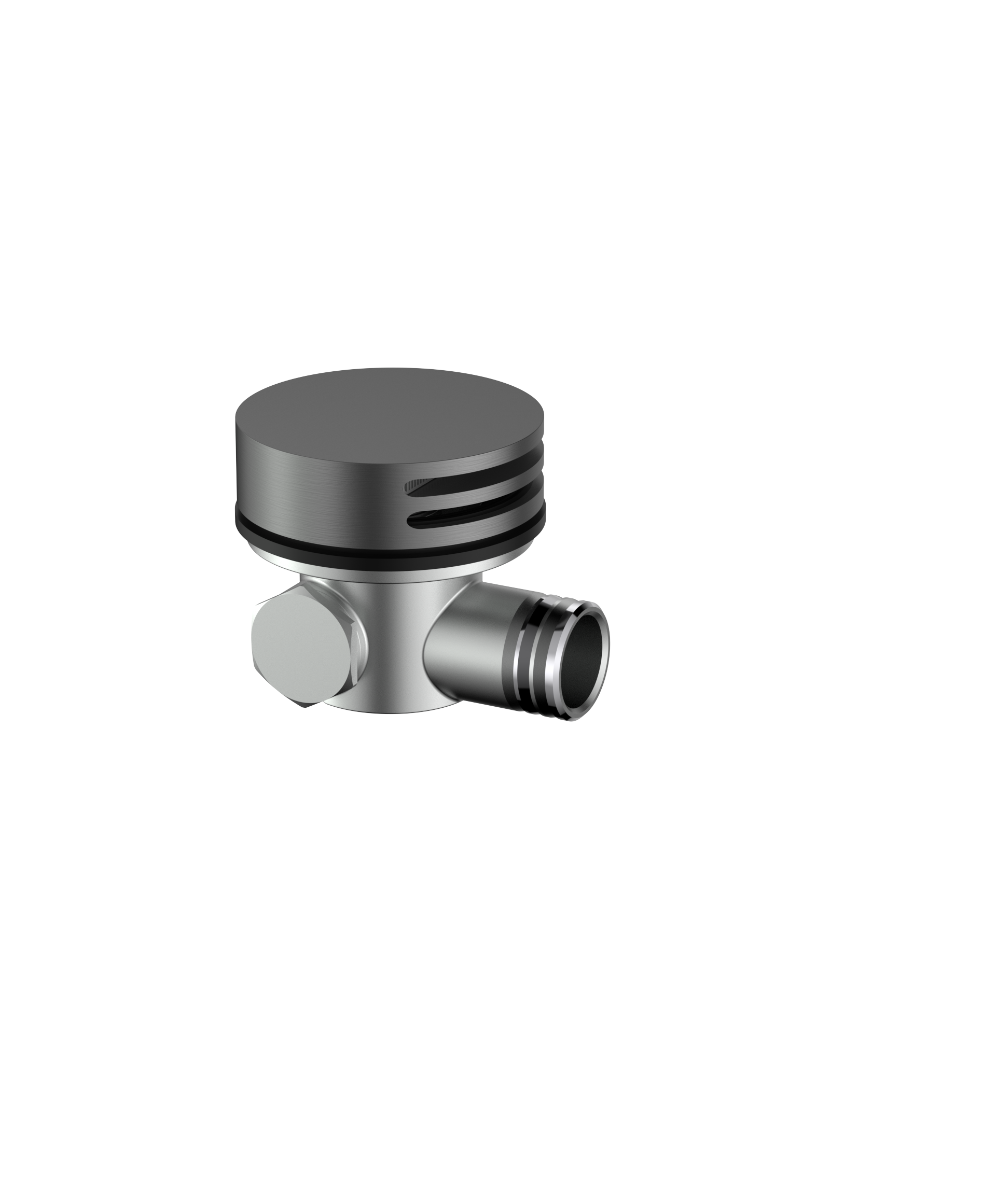 030BGG.png Cobra Seine Nikki Bath Spout Round Brushed Gun Grey - Image 1