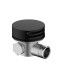 Cobra Bathfiller/Overflow+ Non Return Valve Round 70mm Matte Black