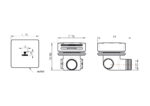 Cobra Bathfiller/Overflow+ Non Return Valve Square 70mm Matte Black - Image 2
