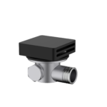 Cobra Bathfiller/Overflow+ Non Return Valve Square 70mm Matte Black