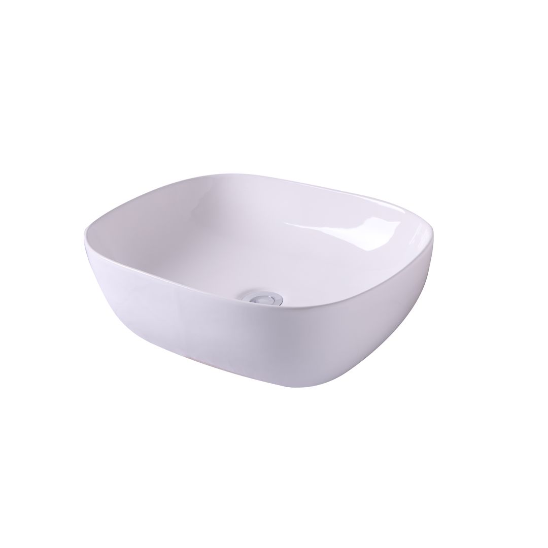 042315080936_2_Z9laypu.jpg Vaal Hr Symmetry Rectangular Counter Top Basin No Tap Hole White - Image 1