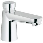Grohe Euroeco Cosmopolitan T Self-closing pillar tap 1/2" chrome