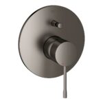Grohe Essence Single-lever bath/shower mixer trim brushed hard graphite