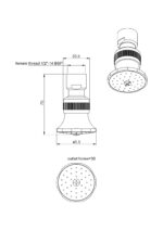 Cobra Shower Head With Balljoint Connector 1/2 Chrome - Image 2