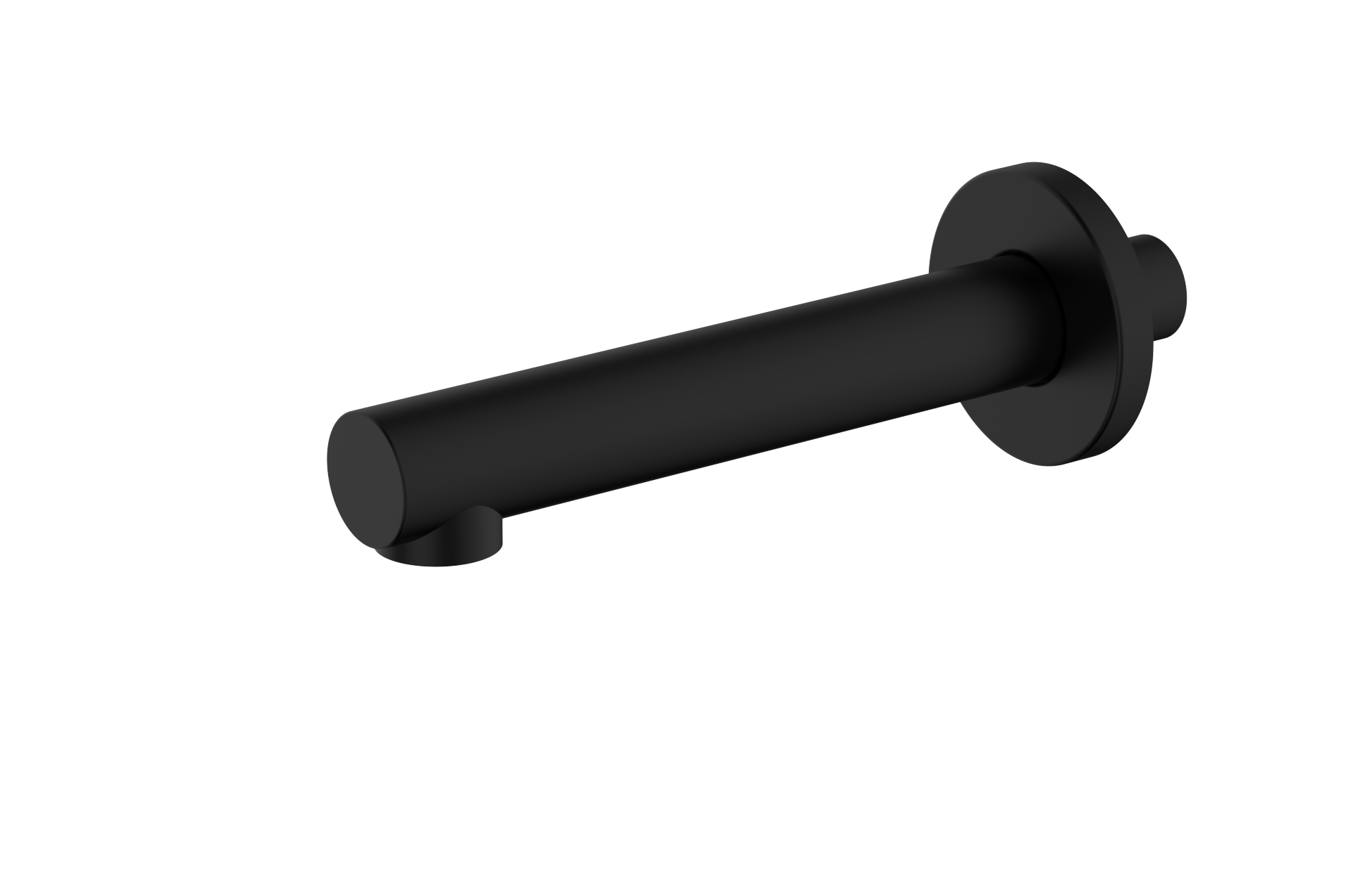 066BLACK.png Cobra Seine Bath Spout Wall Type 165mm Matte Black - Image 1