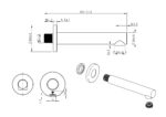 Cobra Seine Bath Spout Wall Type 165mm Matte Black - Image 2