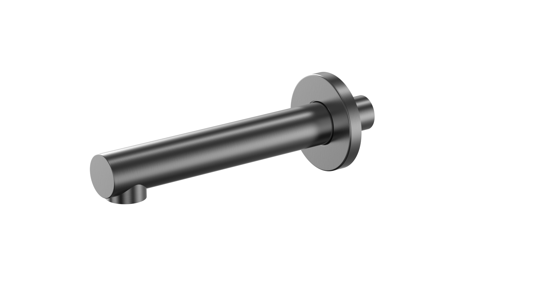 066BRGGREY.png Cobra Seine Bath Spout Wall Type Brushed Grey - Image 1