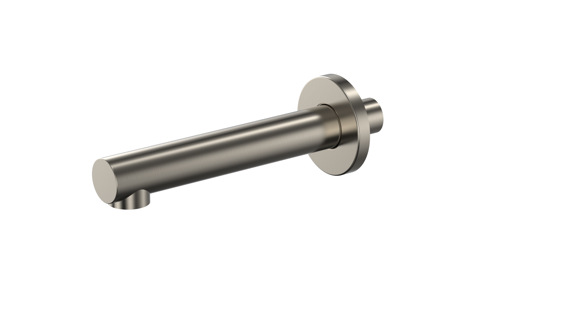 066BRNICKEL.png Cobra Seine Bath Spout Wall Type 165mm Brushed Nickel - Image 1