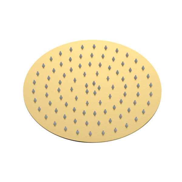 Cobra Seine Shower Head 1 Spray Round 200mm Brushed Gold