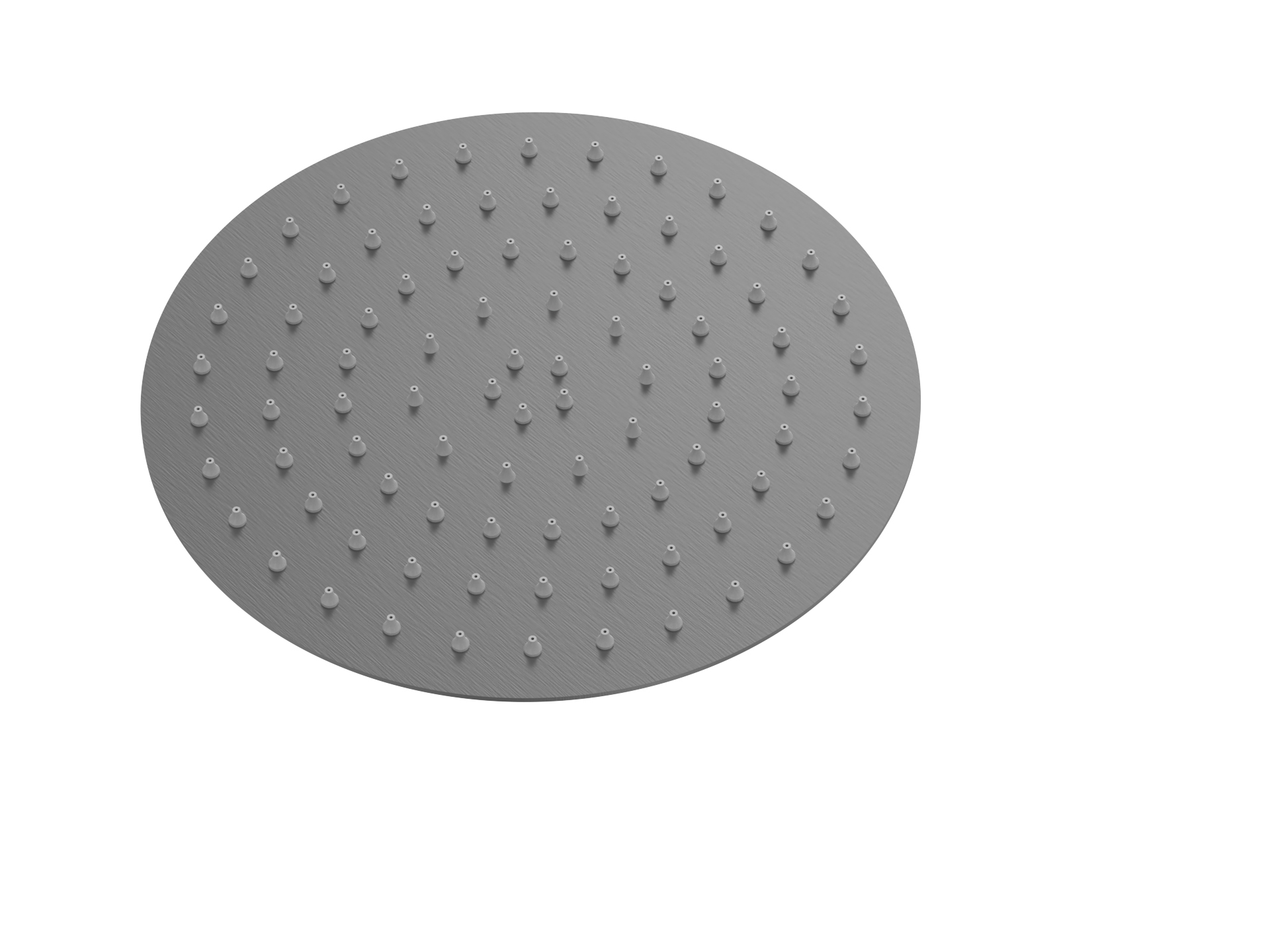 076BGG.jpg Cobra Seine Shower Head 200mm Brushed Gun Grey - Image 1