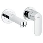Grohe Eurosmart Cosmopolitan Two-Hole Basin Mixer S-Size Chrome