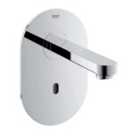 Grohe Euroeco Cosmopolitan E Infra-red electronic wall basin tap without mixing device chrome