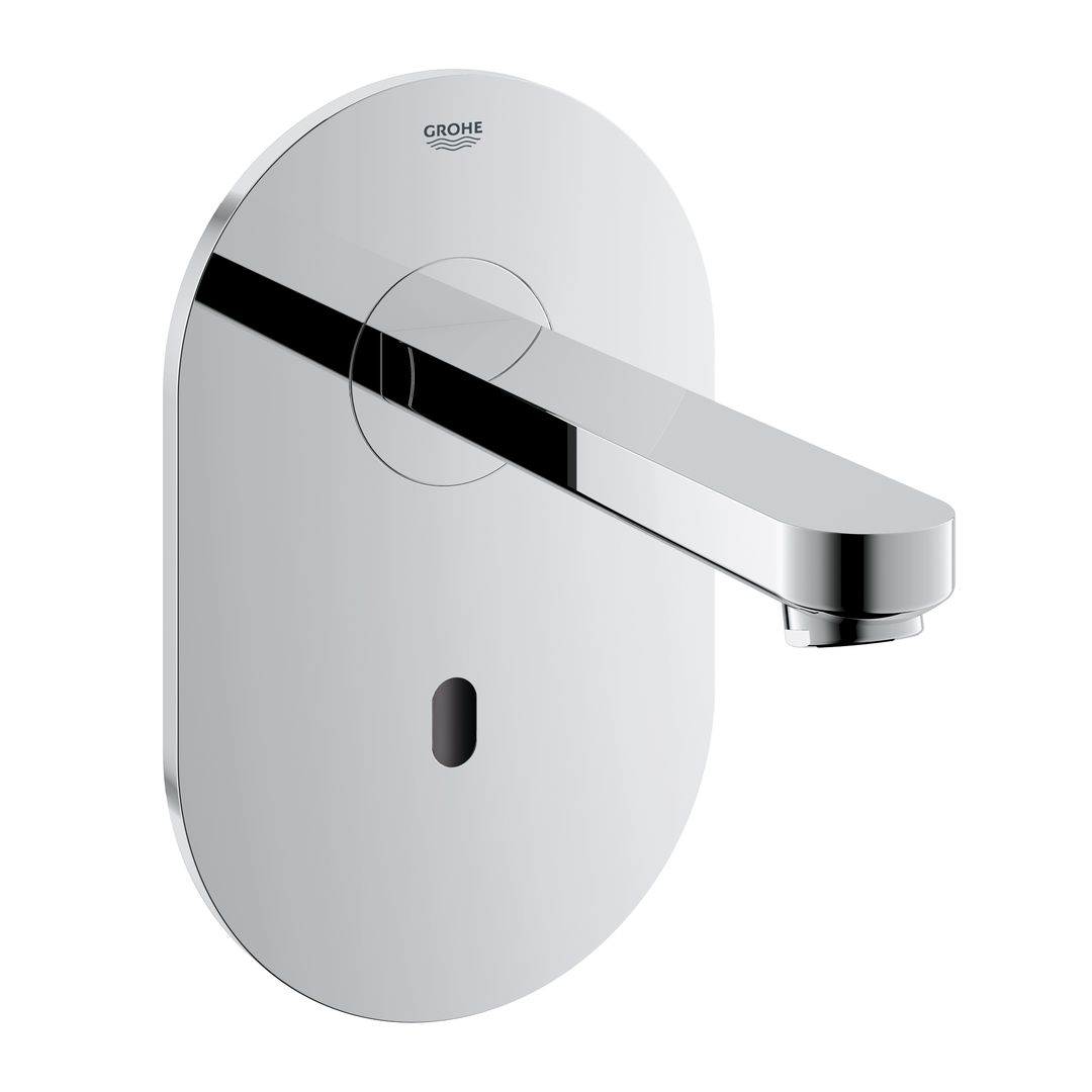 082415111200_1_qrIMCs4.jpg Grohe Euroeco Cosmopolitan E Infra-red electronic wall basin tap without mixing device chrome - Image 1