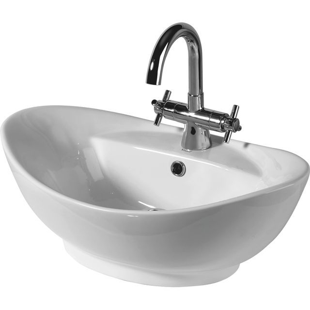 091708151538_9_xK5Juvj.jpg Vaal Swift Oval Counter Top Basin 1 Taphole White - Image 1