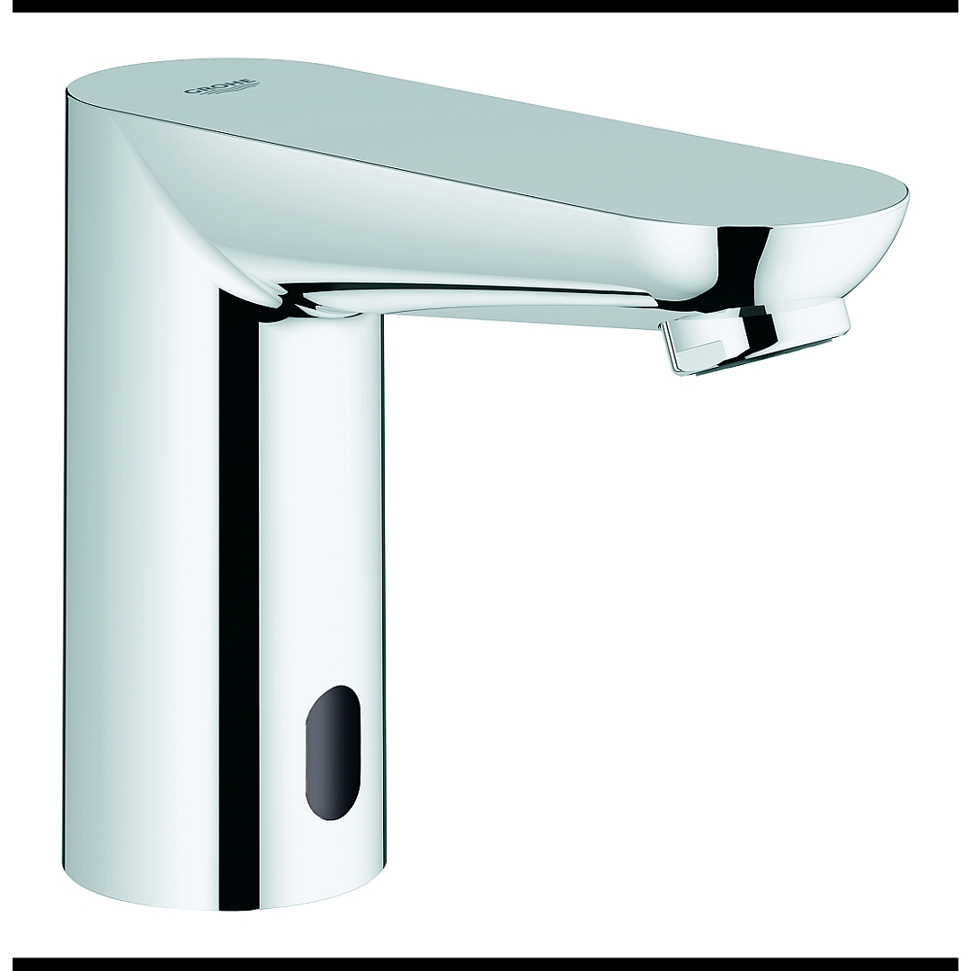 100114090528_2_Uiq8xcr.jpg Grohe Euroeco Cosmopolitan E Infra-red electronic basin tap chrome - Image 1
