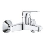 Grohe BauFlow Single-lever bath/shower mixer 1/2" chrome