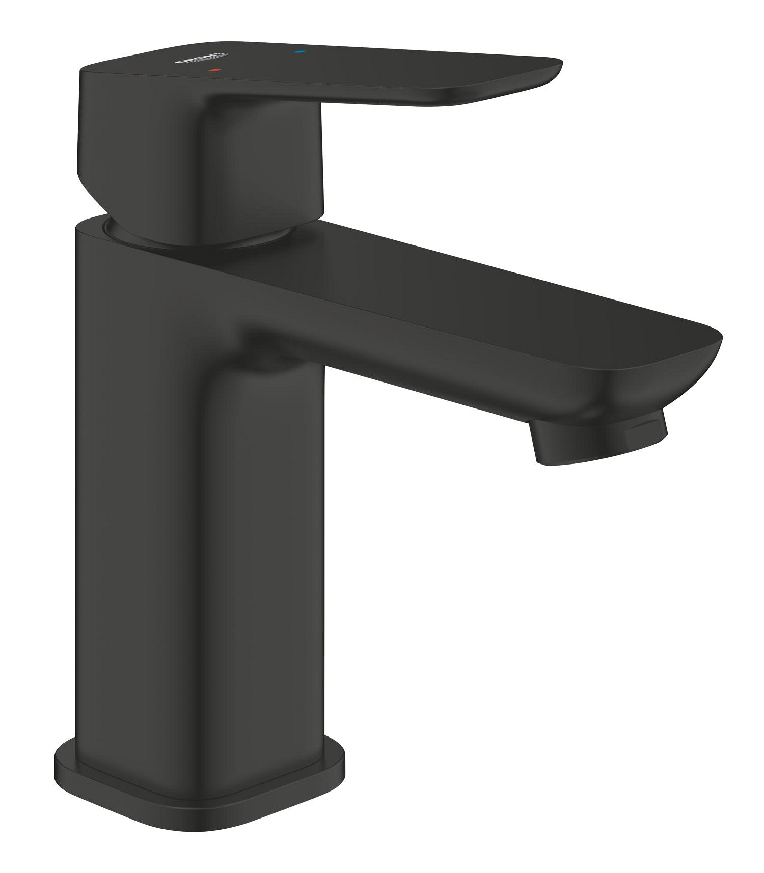 1016992430.jpg Grohe Cubeo Basin Mixer, Small, Smooth Body Matte Black - Image 1