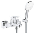 Grohe Cubeo Bath Mixer Exposed With Handspray Chrome