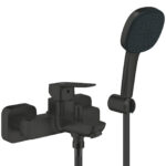 Grohe Cubeo Bath Mixer Exposed With Handspray Matte Black