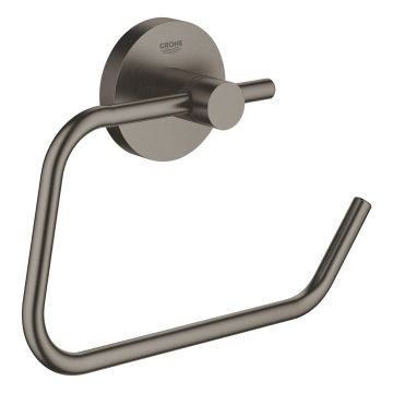 102219111927_2_LKF7OVd.jpg Grohe Essentials Toilet roll holder brushed hard graphite - Image 1