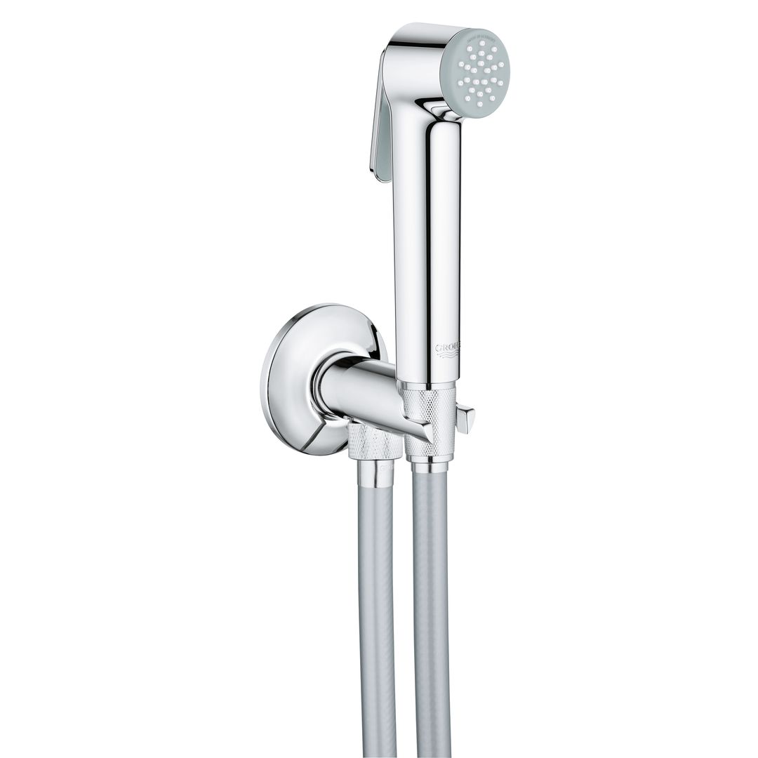 102616103341_2_BNqzpmT.jpg Grohe Tempesta-F Trigger Spray 30 Wall holder set with self-closing angle valve, 1 spray chrome - Image 1