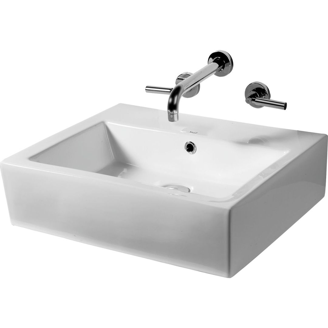 110410084052_9_3QzIyhu.jpg Vaal Weaver Wall Hung/Countertop Rectangular Basin No Taphole White - Image 1