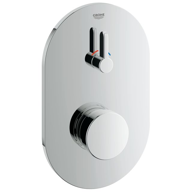 120914152015_9_W0OUkm1.jpg Grohe Eurosmart Cosmopolitan T Self-closing shower mixer 1/2" with mixing device and adjustable temperature limiter chrome - Image 1