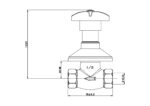 Cobra Star Heavy Pattern Stoptap Underwall 1/2 FI Chrome - Image 2