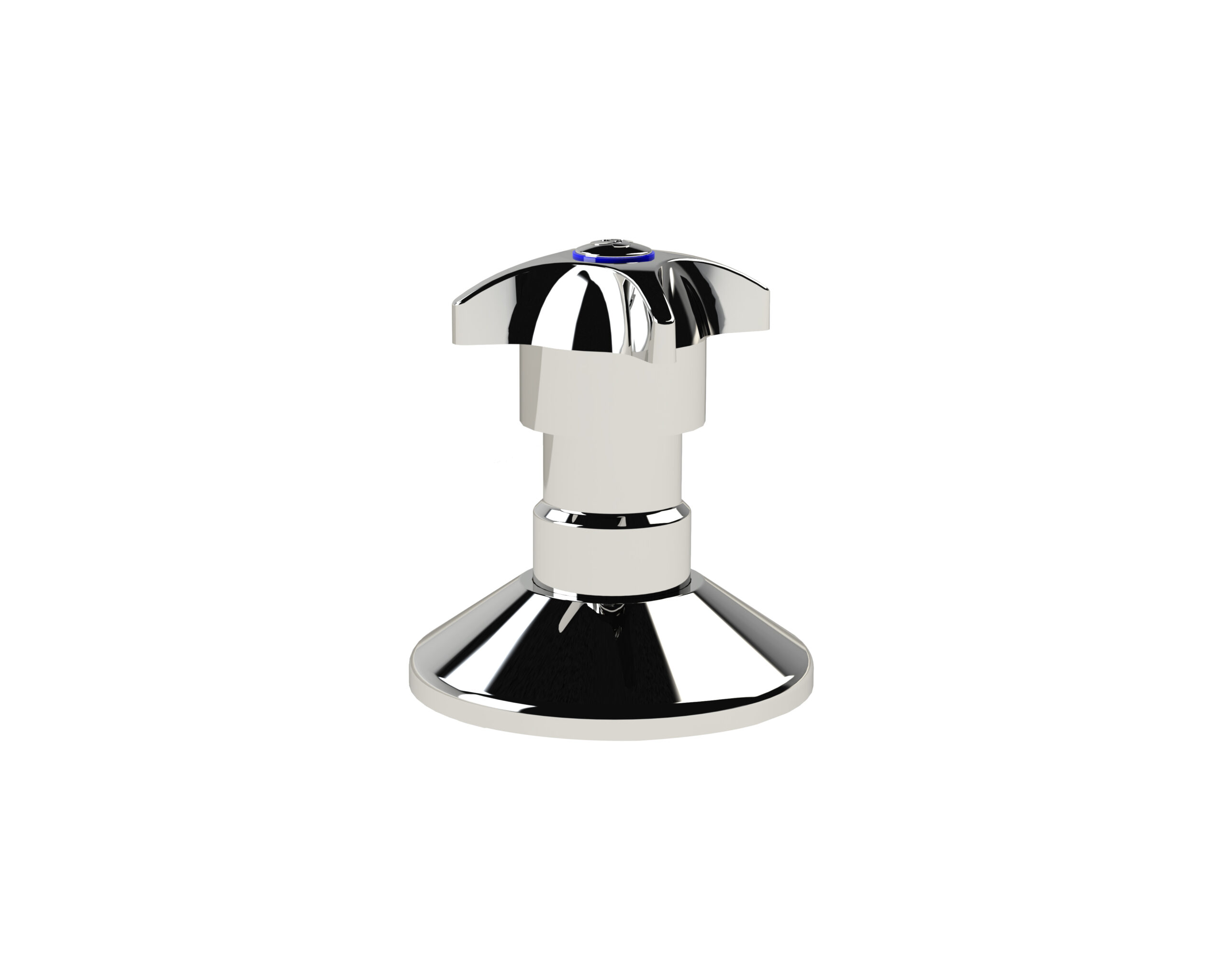 128-20NV.jpg Cobra Star Heavy Pattern Stoptap Underwall 3/4 FI Chrome - Image 1