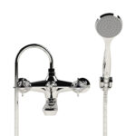 Cobra Star Heavy Pattern Bath Diverter Mixer Wall Type & Handshower Set 3/4 MI Chrome