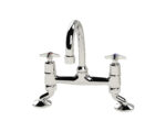 Cobra Star Heavy Pattern Sink Mixer Pillar Type Swivel Spout 1/2 MI Chrome