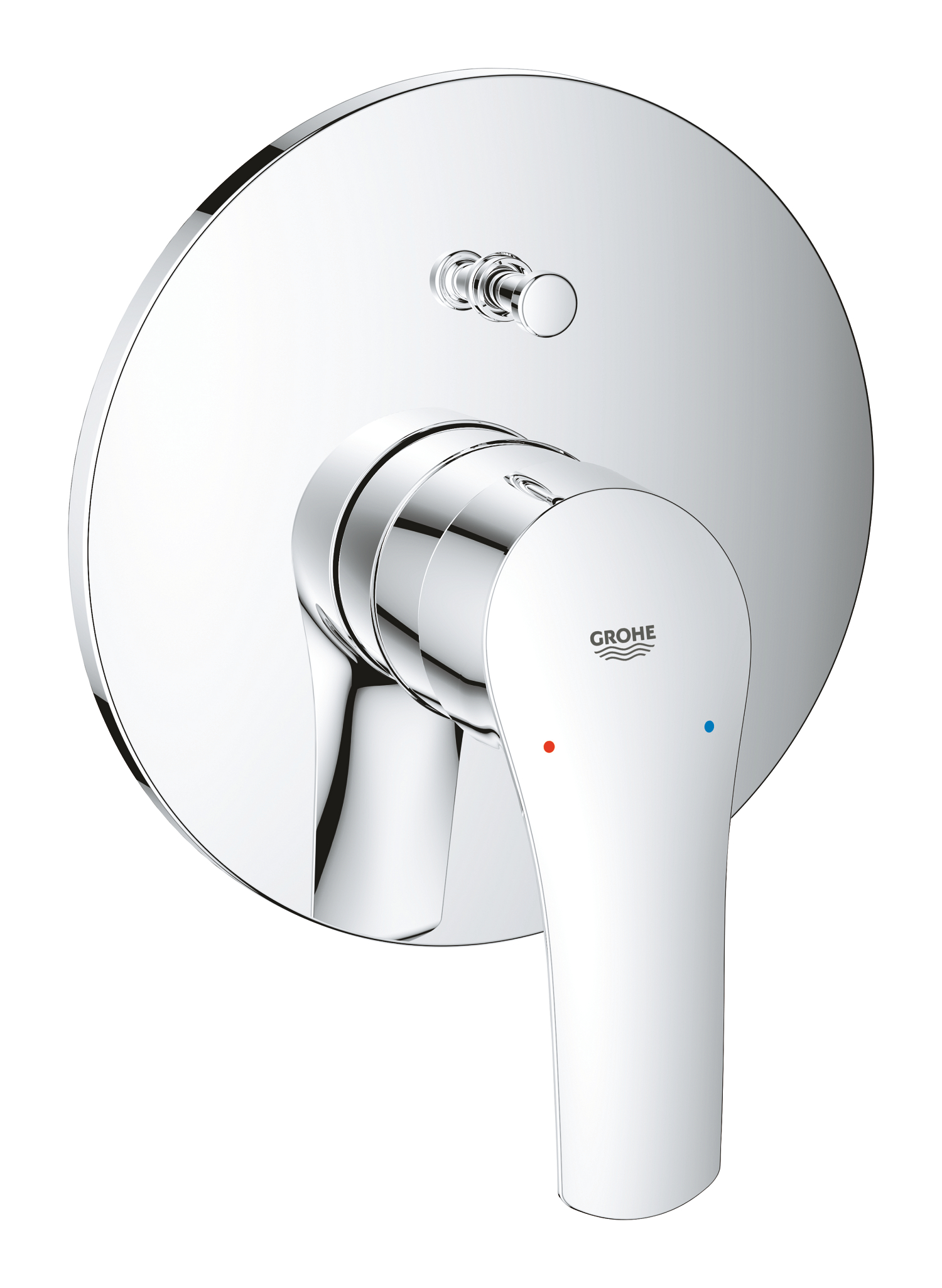 19450003.jpg Grohe New Eurosmart Single-lever bath/shower mixer trim chrome - Image 1
