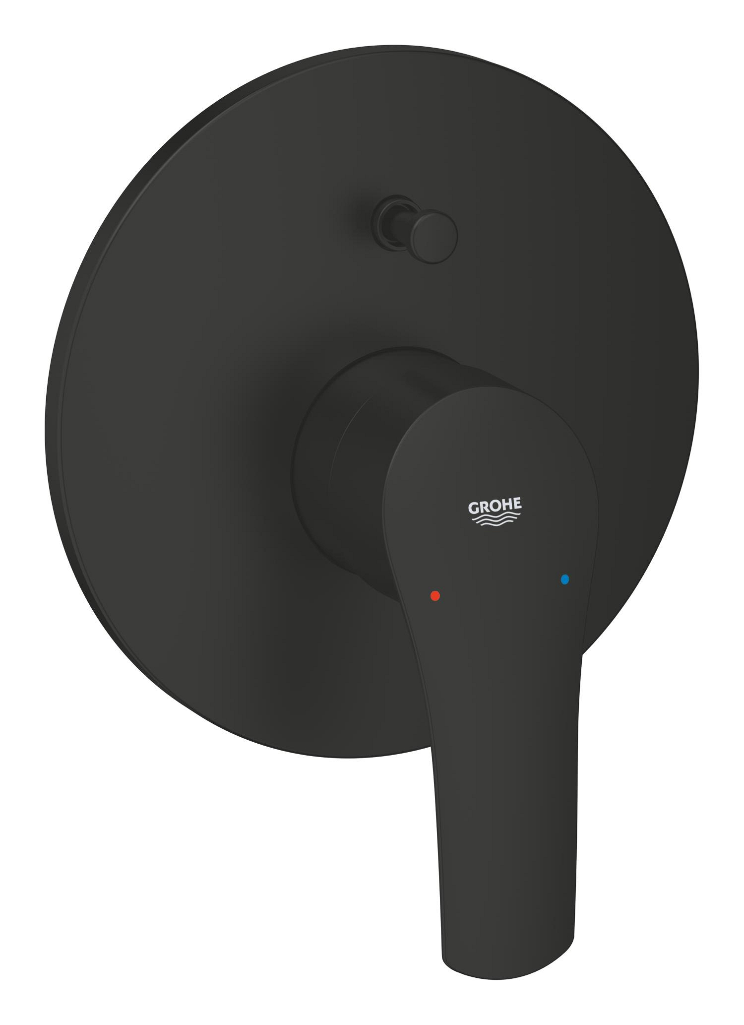 194502433.jpg Grohe Eurosmart Single-Lever Bath/Shower Mixer Trim Matte Black - Image 1