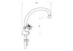 Cobra Star Heavy Pattern Sink Mixer Pillar Type M10X1/2 FI Chrome - Image 2