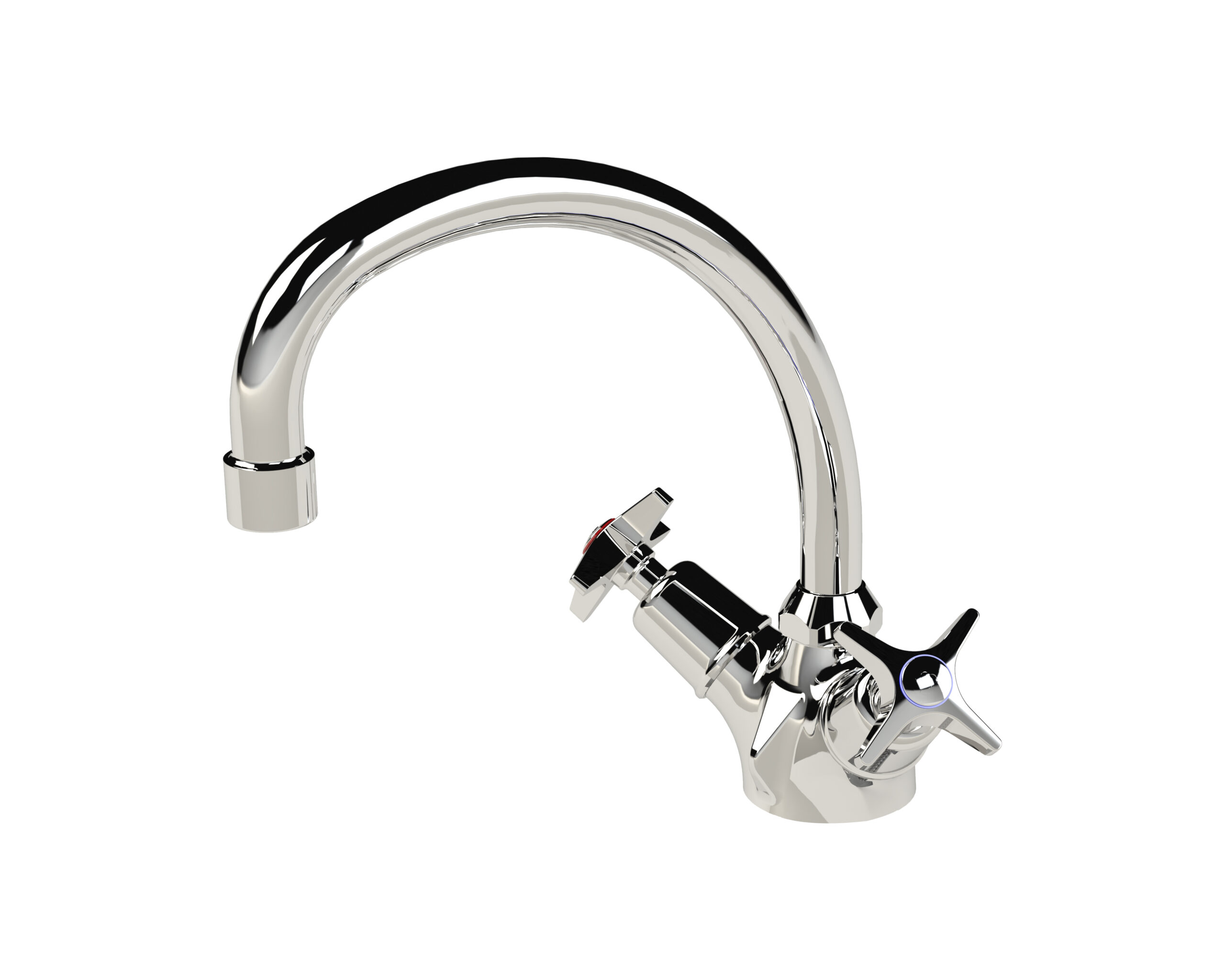 196NV.jpg Cobra Star Heavy Pattern Sink Mixer Pillar Type M10X1/2 FI Chrome - Image 1
