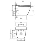 Vaal Energy Wall Hung Pan With Seat White - Image 2