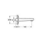 Grohe BauContemporary Bath spout chrome - Image 2