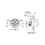 Grohe Single-lever mixer 1/2", concealed body - Image 2