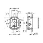 GROHE Rapido T Thermostatic mixer for concealed installation - Image 2