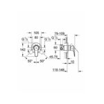 Grohe BauFlow Single-lever shower mixer trim chrome - Image 2