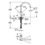 Grohe Minta Single-lever sink mixer 1/2" chrome - Image 2