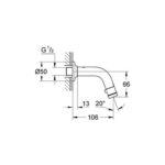 Grohe Universal wall-mounted tap DN15 chrome - Image 2