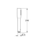 Grohe Euphoria Cosmopolitan Stick Hand shower 1 spray chrome - Image 2