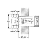 Grohe Concealed stop-valve, 1/2" - Image 2