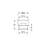 Grohe Flow limiter 1/2" chrome - Image 2