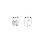 Grohe Dummy plug and escutcheon cap chrome - Image 2