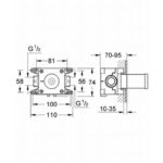 Grohe Rapido C Rough-in for single volume control - Image 2
