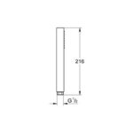 Grohe Euphoria Cube Stick Hand shower 1 spray chrome - Image 2